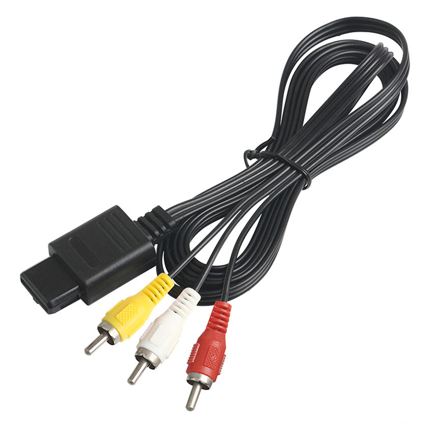 6 stóp/1,8M audio wideo AV kabla do RCA dla Nintendo dla GameCube dla NGC dla N64 dla kabla SNES AV