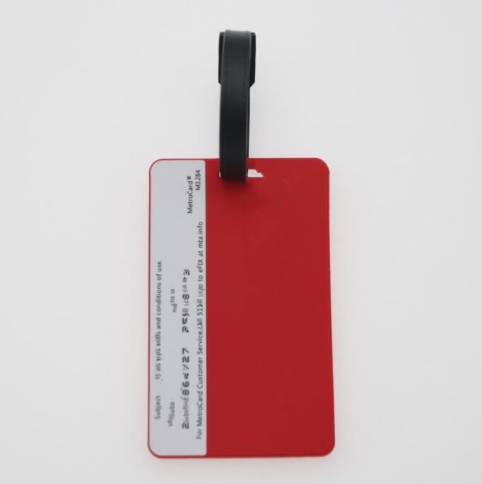 Etiquetas de bagagem em pvc, acessórios de viagem, etiquetas de silicone para mala, estilo fashion, portátil, etiqueta de viagem, suporte de endereço de identificação