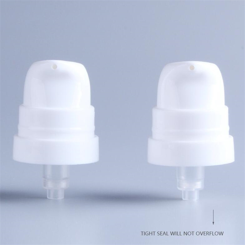 빈 5ml 10ml 15ml Airless Bottles Silver Ring Cover Cosmetic Sample Packaging과 함께 맑은 흰색 진공 펌프 로션 병