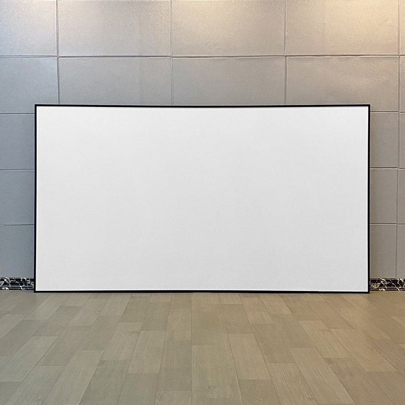 Hot HD Cinema Wit Projectorscherm Mat 1 cm Ultra Smalle Bezel Vast Frame 4K 8K Populaire Klassieker voor Home Theater Projectie 60 inch