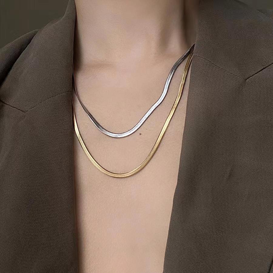 Gold Silver Chain Designer halsband designer smycken rep kubansk kedja för man kubansk länk kedja män rostfritt stål kvinnor halsband för män klassisk stil engagemang