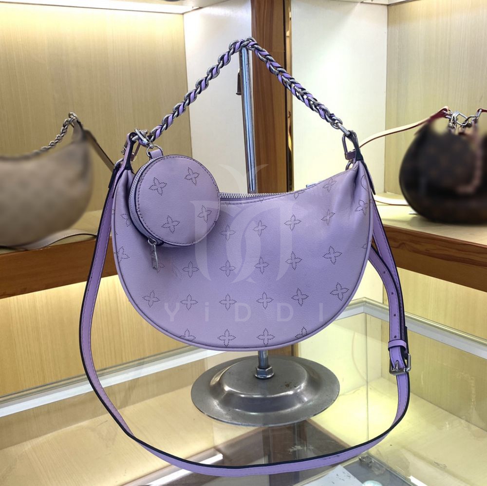 Top Borse di lusso Designer Borsa Moon Borsa a tracolla Ricamo in pelle di vacchetta trapuntata mezzaluna sotto le ascelle Borsa a tracolla cosmetici Borsa da sera Pochette Portafogli 2 pezzi