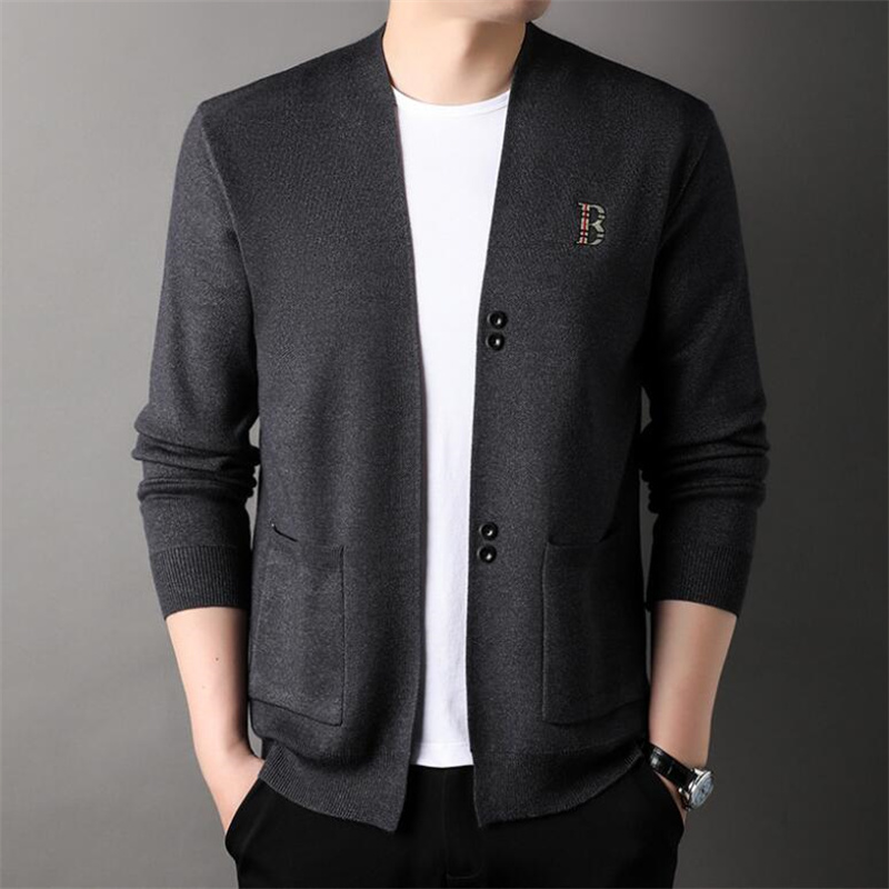 2023 luxo masculino designer de malha cardigans suéteres outono inverno pulôver suéter de caxemira masculino feminino solto outerwear casaco camisolas