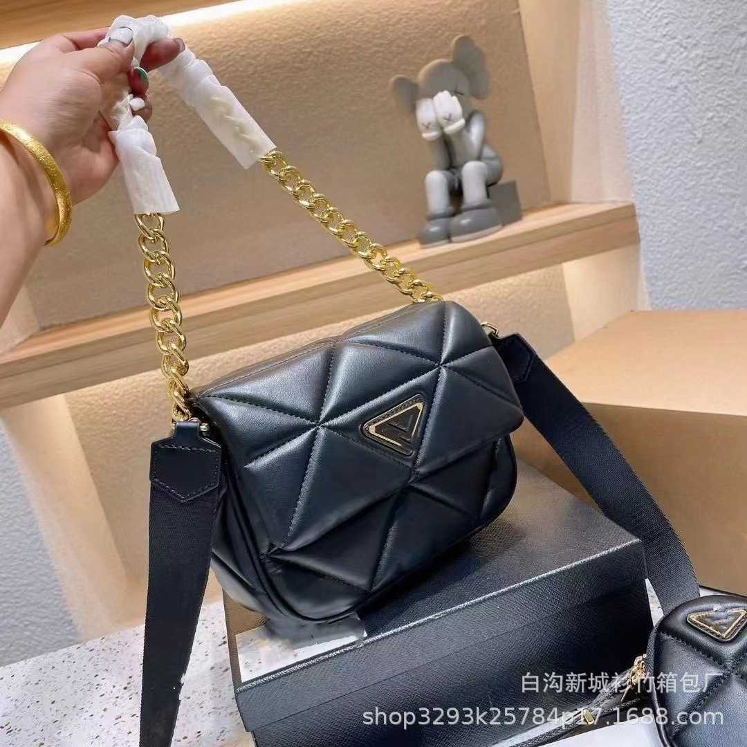 Baobao New Fashion Lingge Wide Strap 3-in-1 Home Crossbody Leder Schulter Trendy Damentasche Günstige Outlet 50 % Rabatt