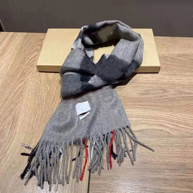 Classic Plaid Luxury Designer Scarf For Women Men 100% Cashmere Tassel Designers Scarves Scarfs Shawl Sciarpa For Winter Womens And Mens 180x30cm Christmas gift