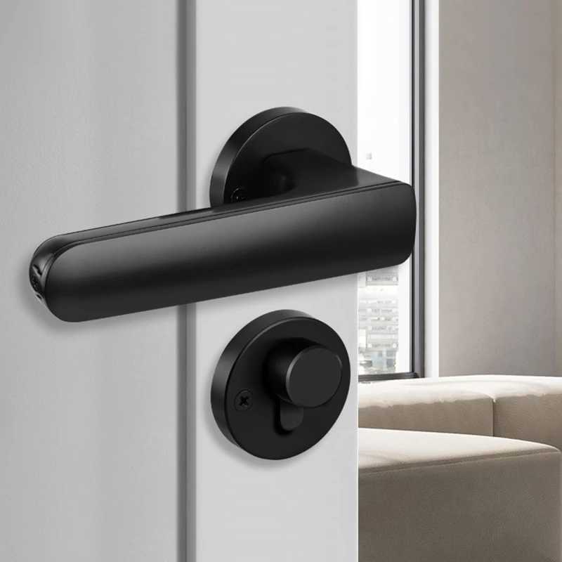 أقفال الباب ttlock قفل الباب الذكي مقبض بصمة الأصابع لأمن المكتب المنزلي مع فتح مفتاح WiFi Gateway Bluetooth Control HKD230902