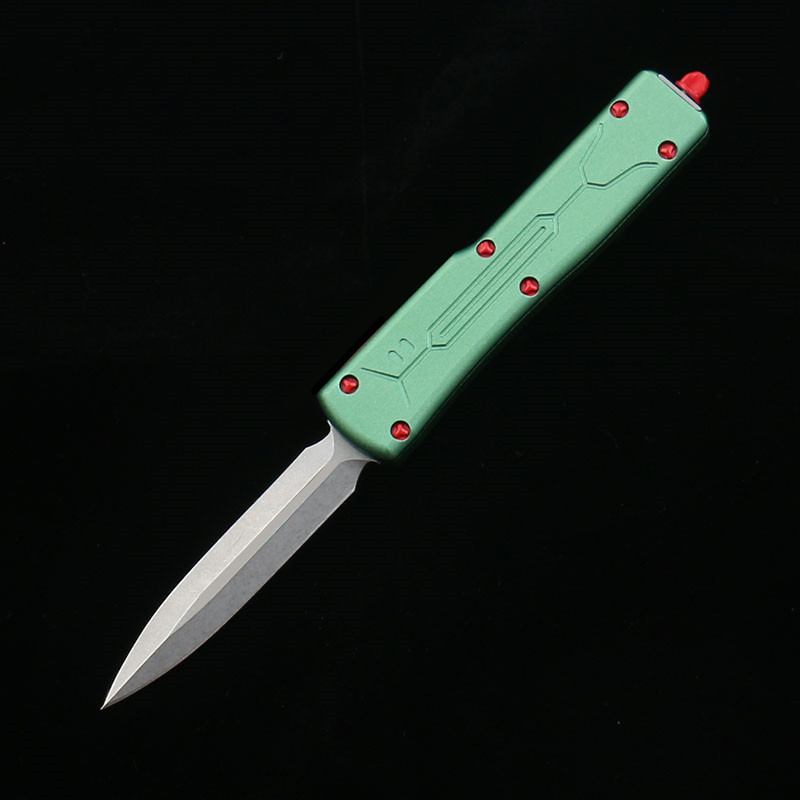 DQF-version Miro-mini HB-70 US Italian Style Knife Self Defense Tactical D2 Blade 6061-T6 Aluminium Handle EDC Outdoor Camping Fighting Mt Knives