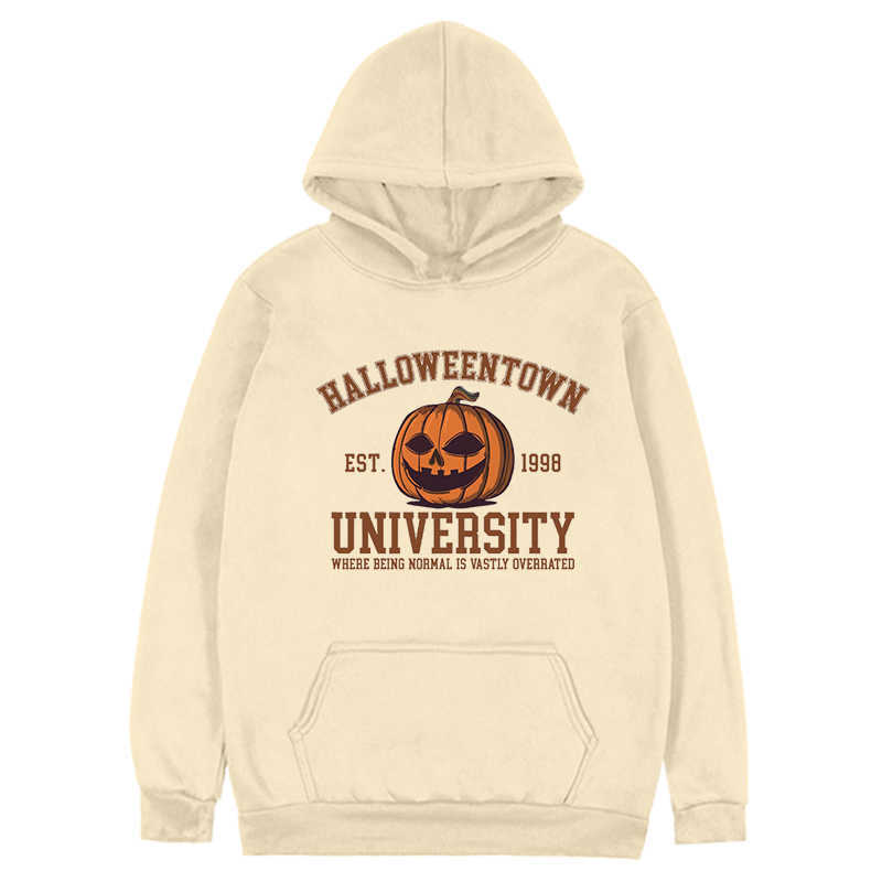 Sweats à capuche pour hommes Sweatshirts Halloweentown University Sweat Halloween Town Sweats à capuche femmes Automne Sweat Citrouille Tops Esthétique LST230902