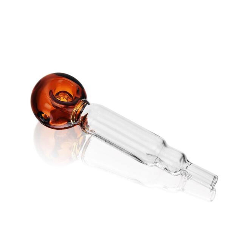 Latest Colorful Smoking Pyrex Thick Glass Pipes Portable Dry Herb Tobacco Filter Snowflake Screen Spoon Bowl Innovative Handpipes Cigarette Holder DHL