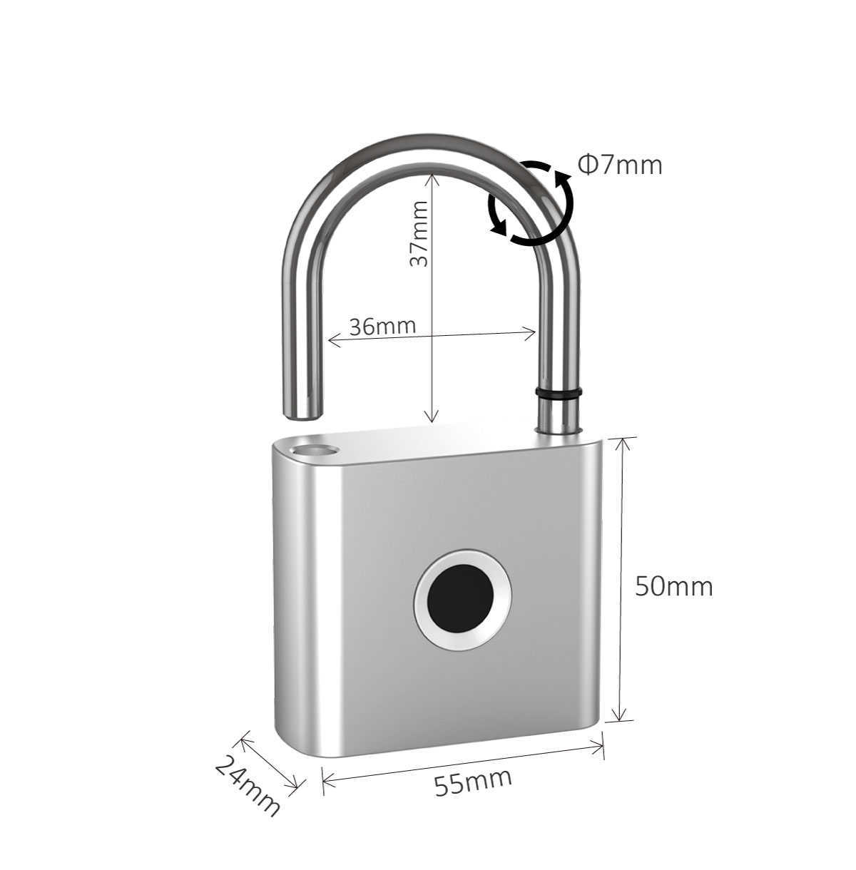 Fechaduras de porta P55 Tuya BLE Cadeado de impressão digital inteligente à prova d'água Desbloqueio remoto Chave de carregamento USB Desbloqueio anti-roubo Fechadura de porta de armário HKD230902