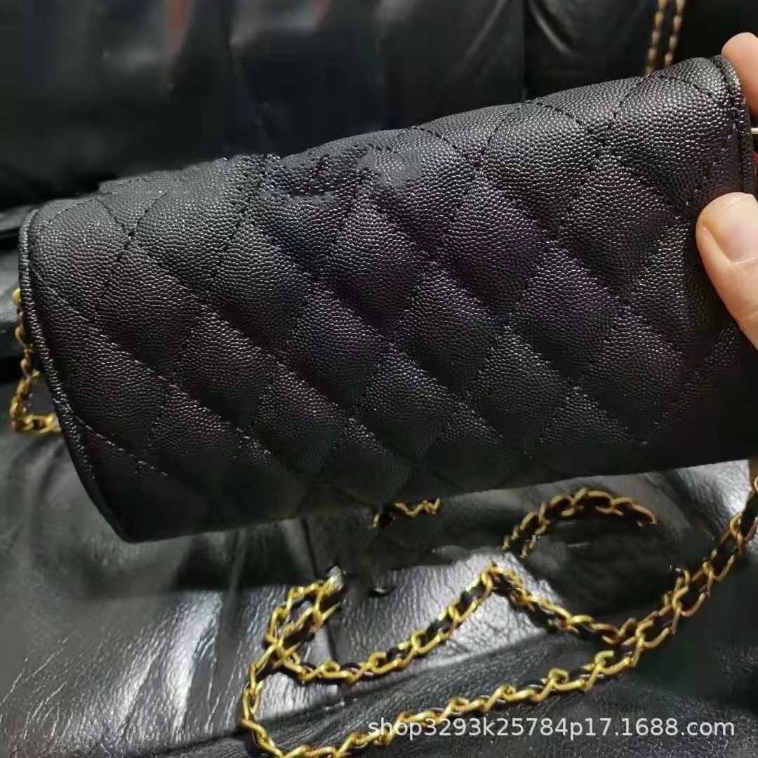 Barato 90% de descuento en nueva cadena de caviar Lingge hilo bordado billetera de mano cero bolso de hombro tipo bandolera para mujer modelo 997