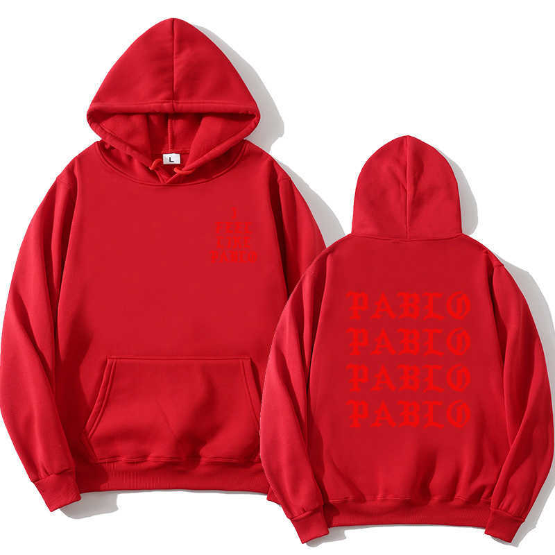 Bluzy męskie bluzy męskie bluzy z kapturem Hip Hop Hop Streetwear Pablo Pablo Women's Hoodie Pullover Fast I Like Paul Pablo Undershirt Homme Hoome LST230902