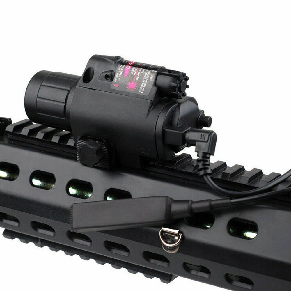 Tactical M6 LED Flashlight with 5mW Powerful Laser Sight Set Combo for Rifle hunting Outdoor Sports