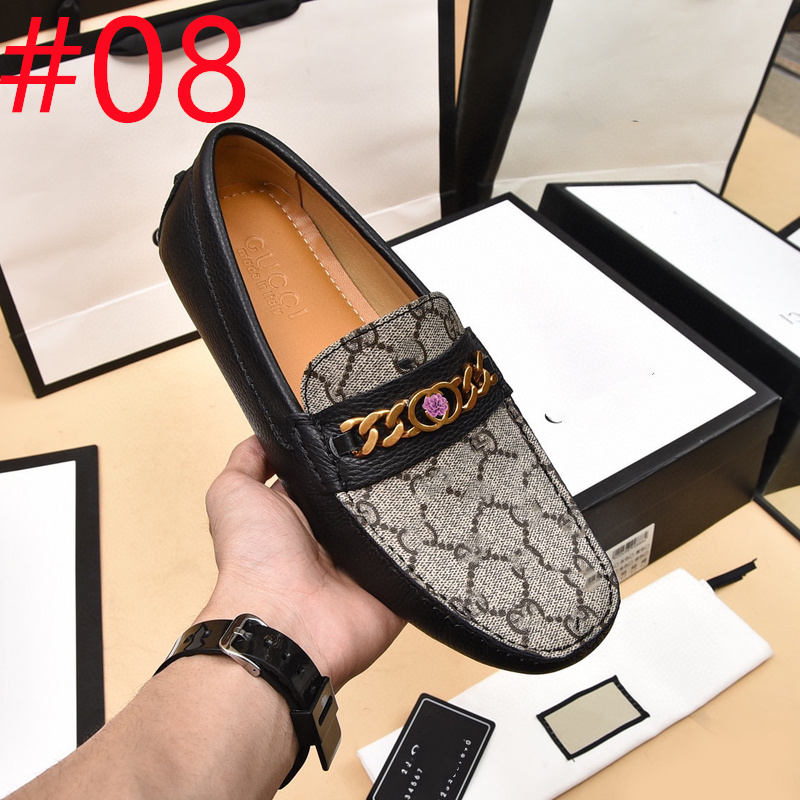 2023 läder g loafers mens klänningskor pekade tå krokodil mönster läder loafer tiger huvud spänne män designer lyx affärssneakers storlek 38-46