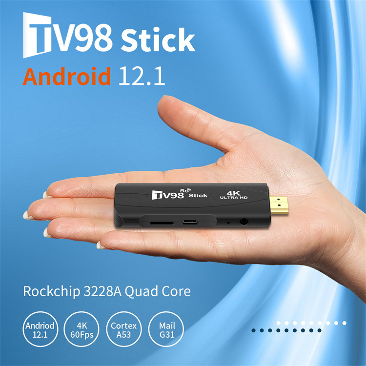 ТВ-приставка TV98 4K Smart 2,4G 5G Wi-Fi Android ТВ-приставка 12,1 Rockchip 3228A HDR телеприставка OS HD 3D портативный медиаплеер