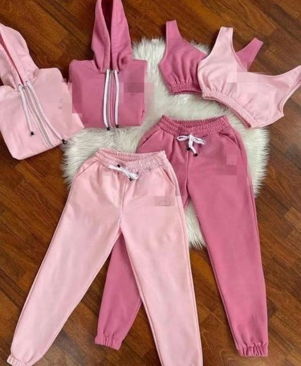 Set di tre pezzi di design di abbigliamento sportivo da donna alla moda, cappotto con cappuccio, gilet e pantaloni da jogging, abbigliamento taglie forti