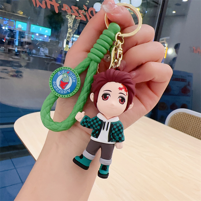 6 Styles Cute Anime Keychain Charm Key Ring Lovely Japanese Classic Animes Doll Couple Students Personalized Creative Valentine's Day Gift A1 DHL