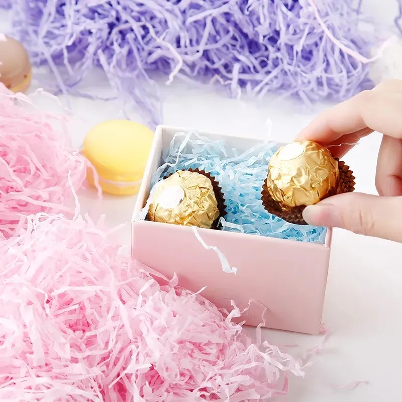 1000 г красочный измельченный изюминка бумага наполнители DIY Свадебная вечеринка Подарочная коробка для конфеты.