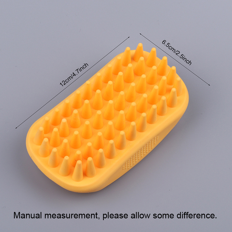 Pet Shampoo Grooming Brush Long Short Hair Mediance Carge Pets Dogs Cats Back Massage Shower Combber Scrubber W0087