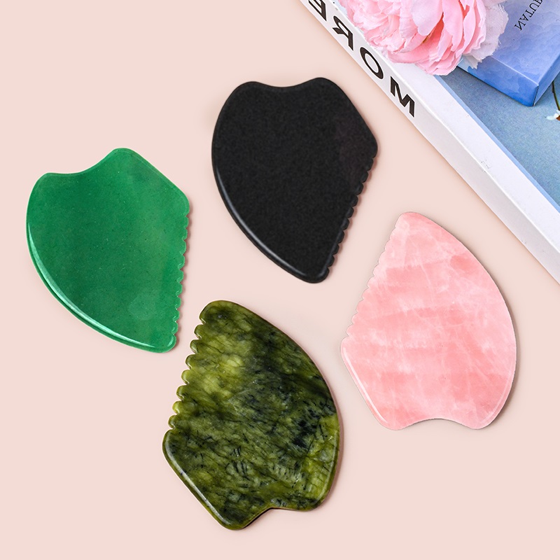 Sawtooth Jade Stone Gua Sha Board Massage