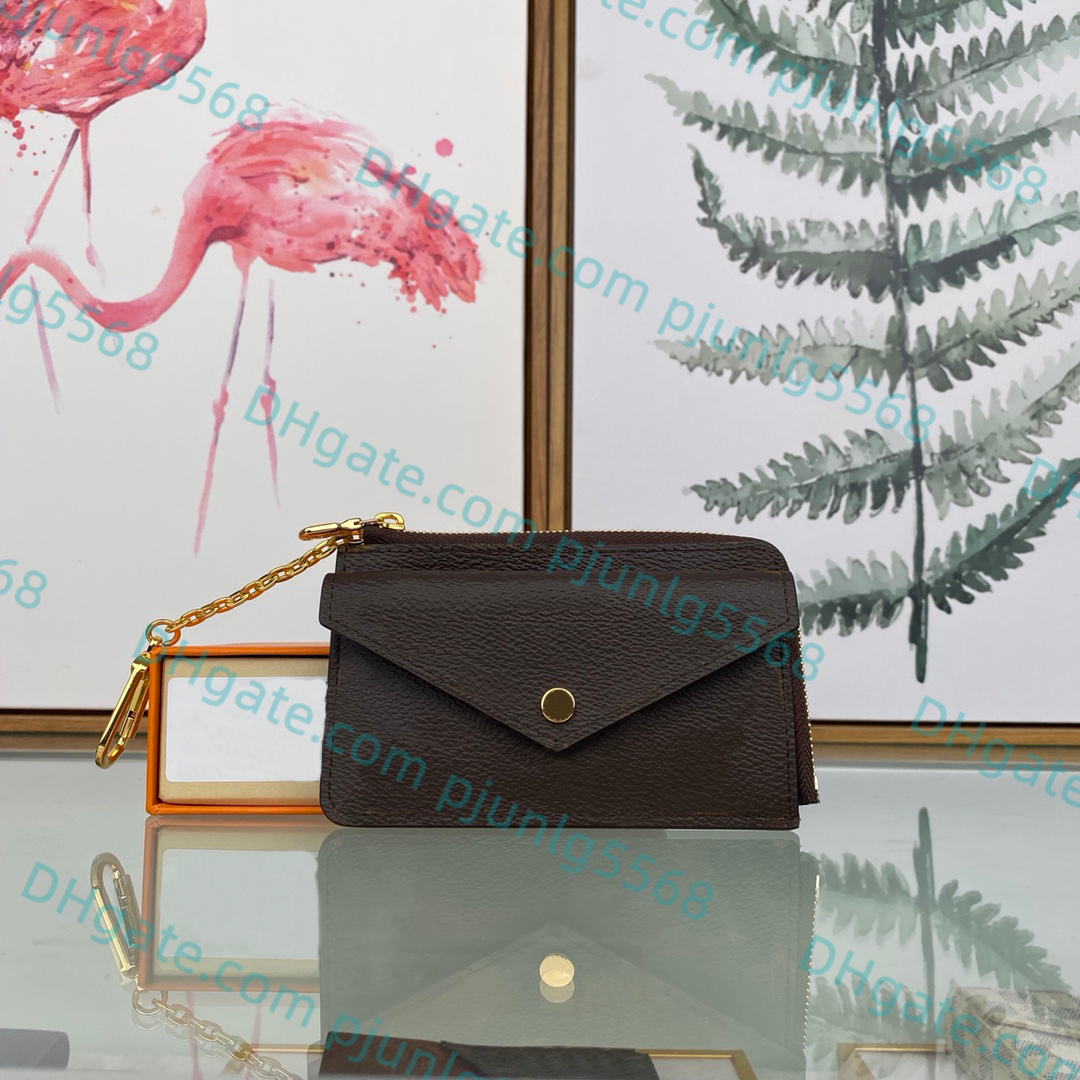 5a alta qualidade designer de luxo moda chaveiros pacote de cartão lazer mini zippy carteira homens mulheres moeda bolsa sacos dermis charme chave bolsa com caixa