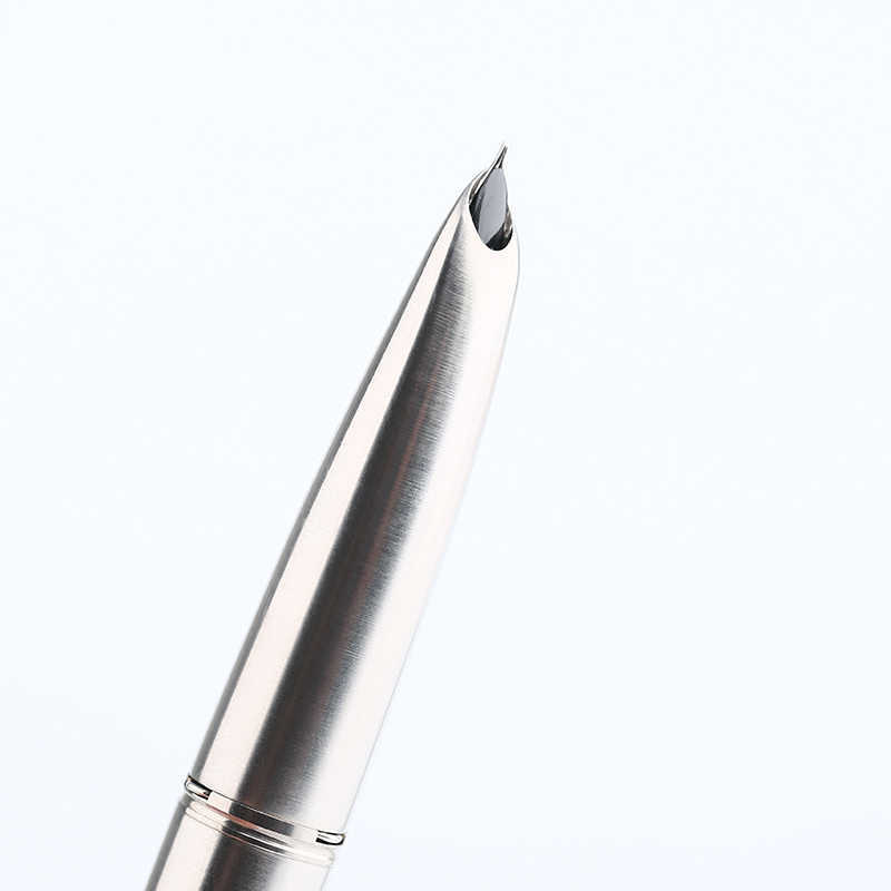 Fountain Pens Majohn TI200 Titanium Alloy Metal Fontanna Pen Fontanna Drobna wielkość / 14k złota 0,5 mm z konwerterem biurowym Business