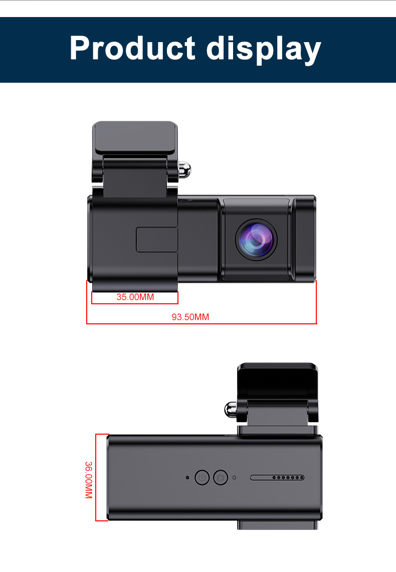 Car DVR Dual Lens Dash Cam 2K Front And 1080P Rear Camera Supporrs Night Vision WiFi GPS 24H Loop Recording Car Video Recorder 0152