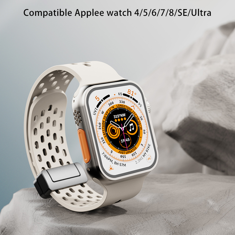 Miękki silikonowy projektant mody Watch Stand Smart Paski do Apple Watch Band Ultra 38mm 40 mm 41 mm 42mm 44mm 45 mm 49 mm iWatch Band Series 8 9 4 5 6 7