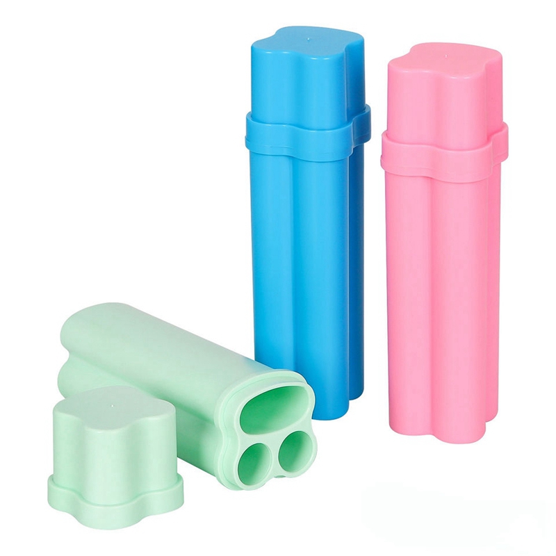 Kleurrijke Plastic Dubbele Gezamenlijke Sigaret Aansteker Stash Case Draagbare Multifunctionele Zak Opbergdoos Kruid Tabak Preroll Rolling Sealing Container