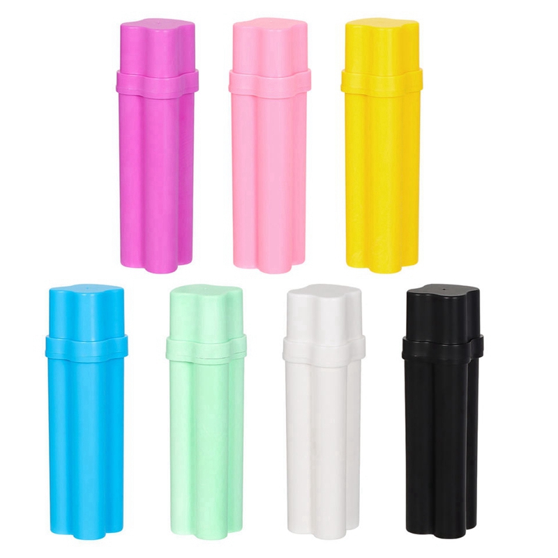 Kleurrijke Plastic Dubbele Gezamenlijke Sigaret Aansteker Stash Case Draagbare Multifunctionele Zak Opbergdoos Kruid Tabak Preroll Rolling Sealing Container