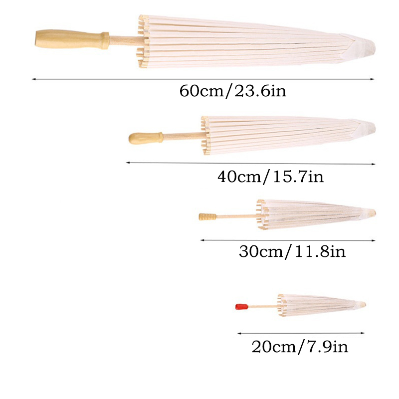 1 шт., белый бумажный зонтик, материал ручной работы, пустой масляный бумажный зонтик, бумажный зонтик для рисования, детские игрушки-граффити, Sep04