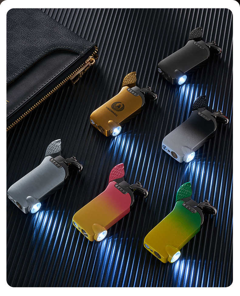 New Eagle Lighter Flashlight and Multi-functional Use of Windproof Direct Inflatable Smoking Accessories Gift HPCE