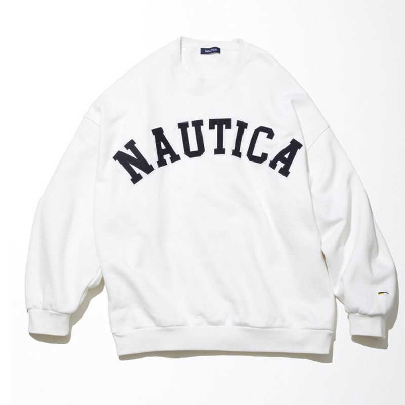 Herenhoodies Sweatshirts NAUTICA grote letter geborduurd sweatshirt met ronde hals, heren- en dames zwaar katoen casual athleisure paar lange mouwen x0905