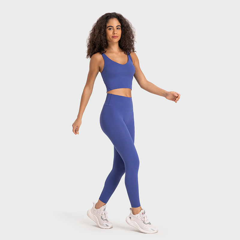 LL Yoga outfit U Tipo Voltar Align Regatas Roupas de Ginástica Mulheres Casual Correndo Nu Apertado Sutiã Esportivo Fitness Linda Roupa Interior Colete Camisa