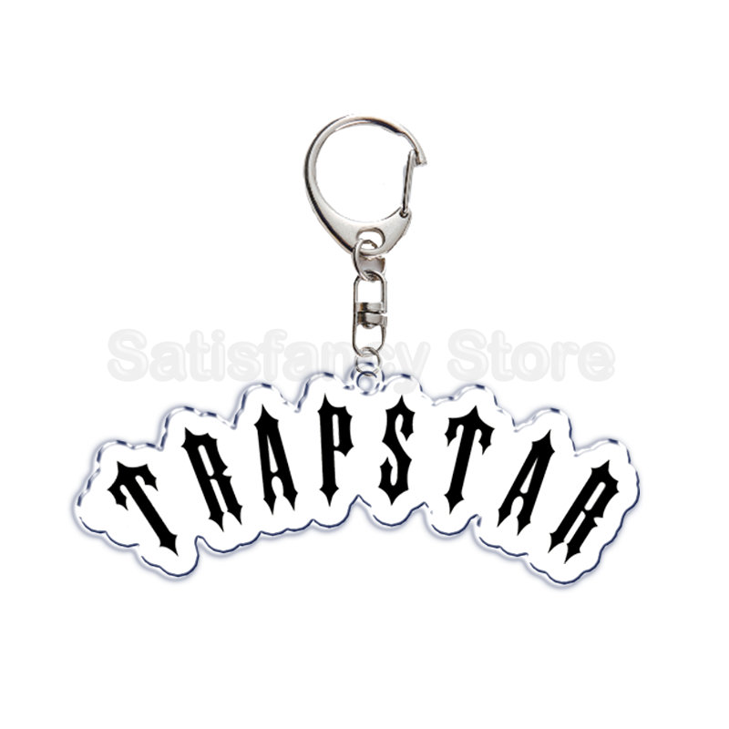 Fashion Trap Acrylic Keychain Letter Key Chains for Men Women Accessories Keychains Cute Bag Pendant Key Ring Jewelry Gift