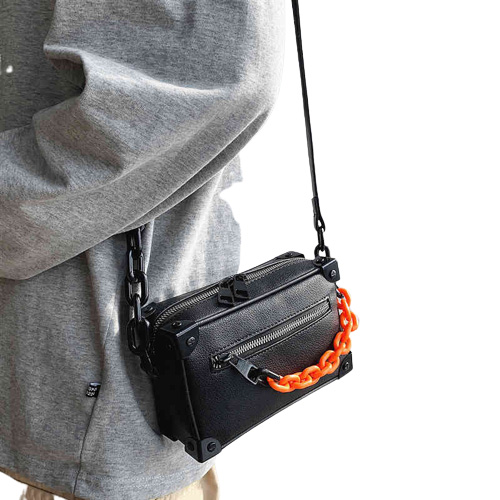 Original märke mini mjuka stamväskor för kvinnor lyxig designer fyrkantig axel väska unisex kedja liten låda handväska handväska2602117