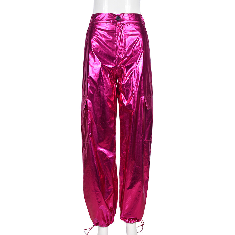 Projektant Satin Pants Women Fall Winter Spodnie swobodne rozciągliwe luźne luźne spodnie uliczne fitness Autumn Hurtowe ubrania DHL 10010