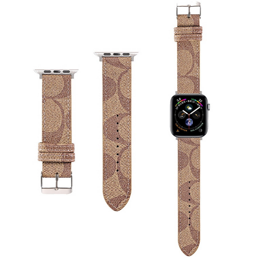 iwatch7 6 5 Bracelet de montre en cuir de vache pour Apple Watch Strap Bands Smartwatch Band Series 1 2 3 4 5 6 7 S1 S2 S3 S4 38MM 40MM 41MM 45MM Designer Smart Watches Sangles US UK MX