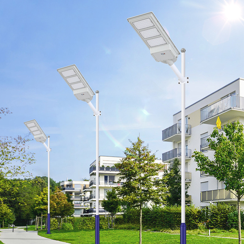 Solar-Straßenlaterne, 400 W, 600 W, 1000 W, wasserdicht, mit Fernbedienung, Bewegungsmelder, Wandleuchte für den Garten, Terrasse, Weg, Straße