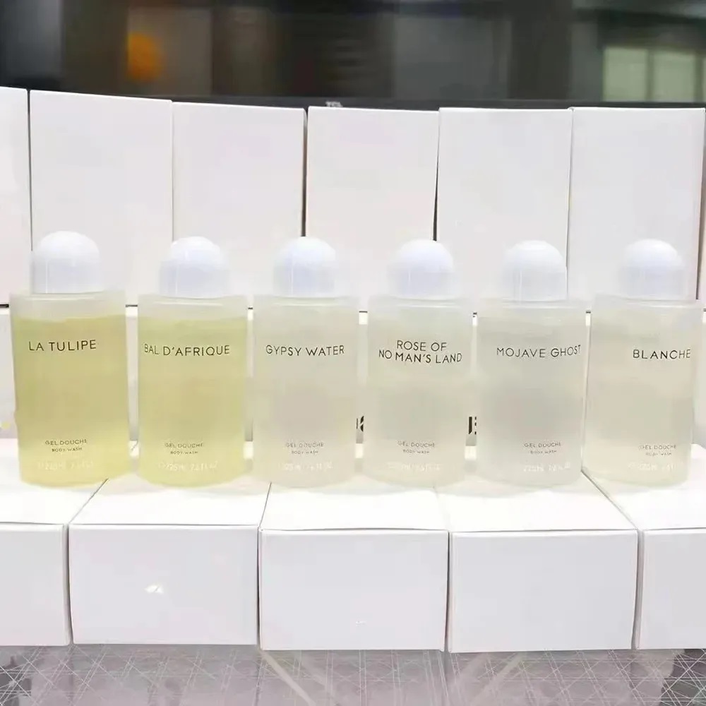 Byredo гель для душа 225 мл Mojave Ghost Blanche Super Cedar Gypsy Water Rose Of No Mans Land Гель для душа 7,6 унций Гель для душа Уход за кожей Очищающая ванна Лосьон для тела Высокое качество