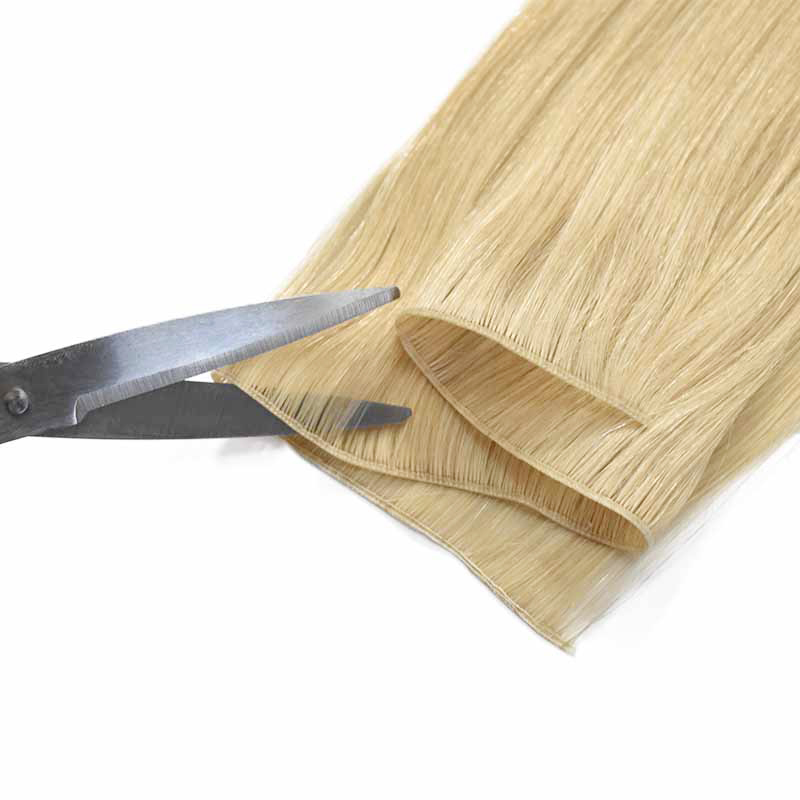 New Products PU Hair Wefts 100% Natural Human Hair Bundles Straight Invisible Light weight Hair Extensions For Women 50G/piece 100GDouble Drawn Hairpiece