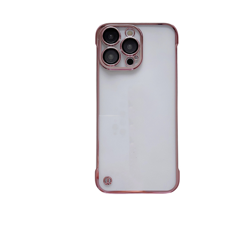 Ochrony obiektywu Camera Hard PC Case na iPhone 15 Plus 14 pro Max 13 12 11 drobnoziarnisty plastik przezroczysty przezroczysty metal chromowany przezroczysty inteligentny okładka telefonu komórkowego