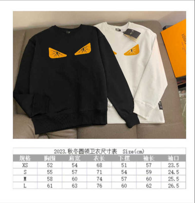 Mens Sweater & Sweatshirts designer High Edition Correct F Autumn New Long Sleeve Pullover Sweater with Pressure Glue Cracking Eye Versatile Casual Wear