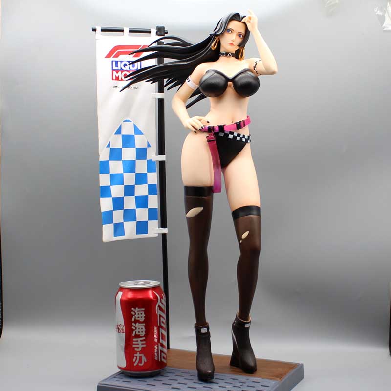 Finger Toys 50cm One Piece Anime Figures Boa Hancock Figures PVC SEXY Figurine Racer Otembel Staty Decor Collection Model Adult Toys