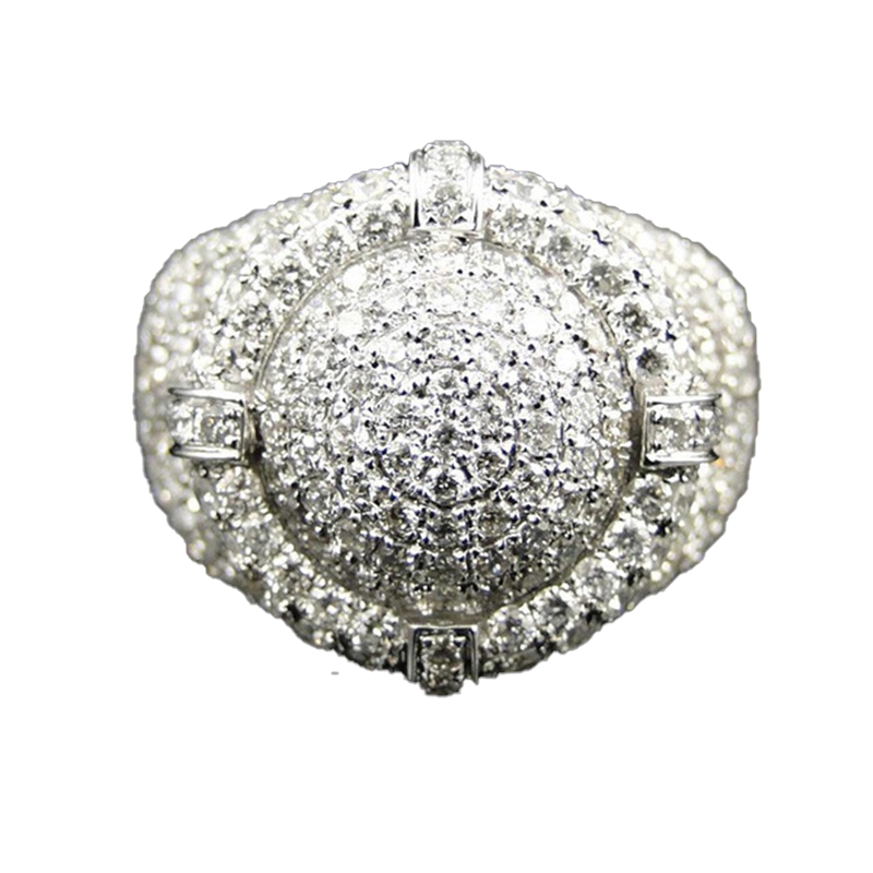 Jóias de moda Men vintage Ring Classical Full Diamantes