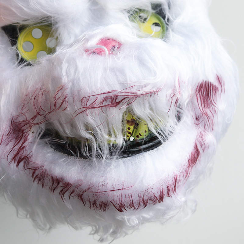 Halloween Mask 2023 New Bloody Rabbit Mask Terror Plush Bear Mask cosplay Costume Prop