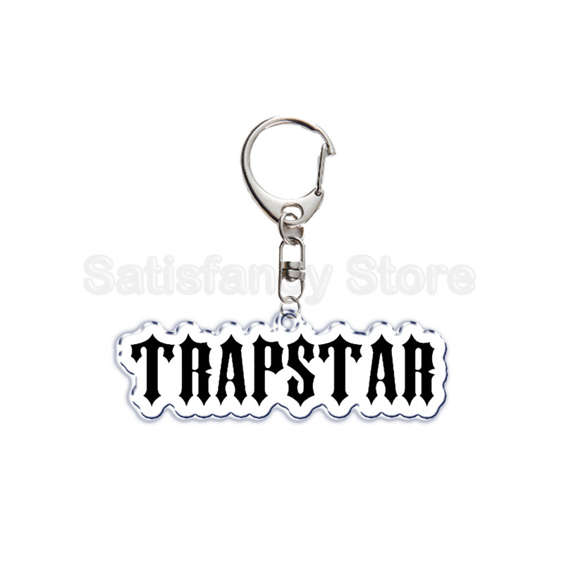 Fashion Trap Acrylic Keychain Letter Key Chains for Men Women Accessories Keychains Cute Bag Pendant Key Ring Jewelry Gift