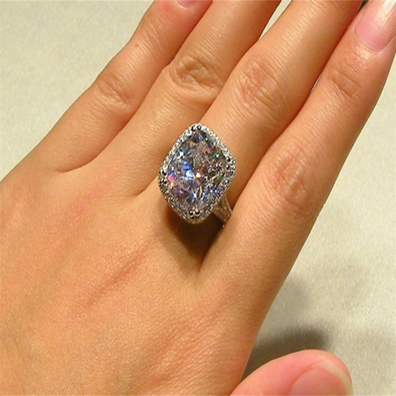Кольцо с бриллиантом, ювелирные изделия из белого золота 14 карат, муассанит, обручальное кольцо для женщин, аксессуары для свадебной вечеринки