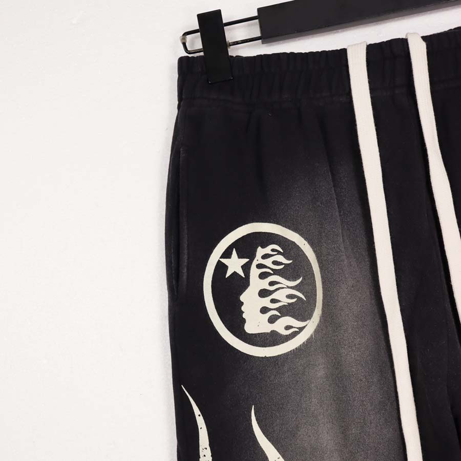 ABD Boyutu Sweatpants Pantolon Erkek Pamuk Vintage Baskısı Joggers Drawstring Street Wear Pantolon Hip Hop