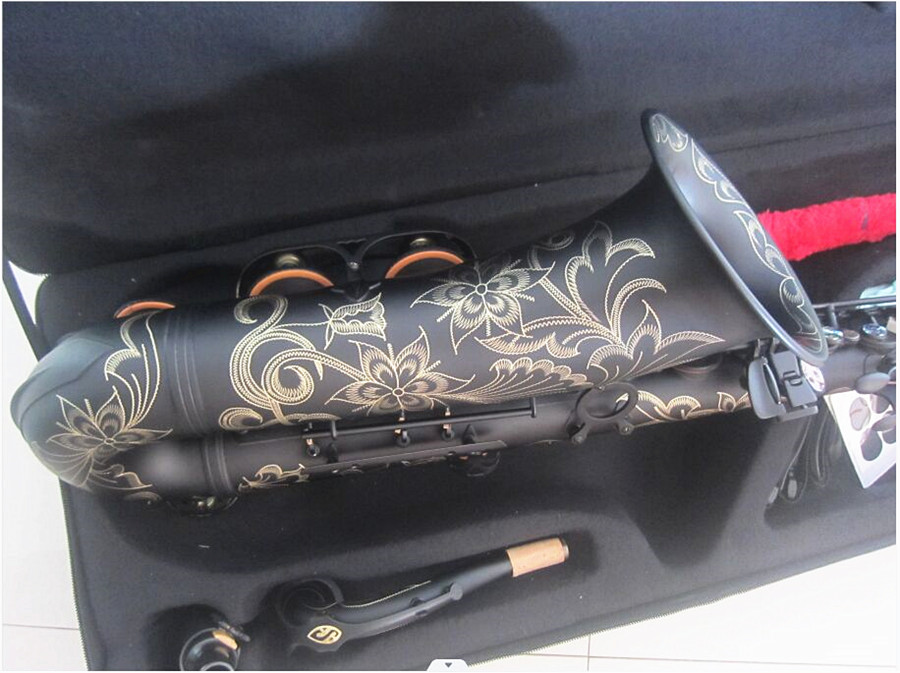 Tenor Saxophone STS-R54 Model High-quality B flat Matt Black Musical instrument professional playing Tenor Sax With Case